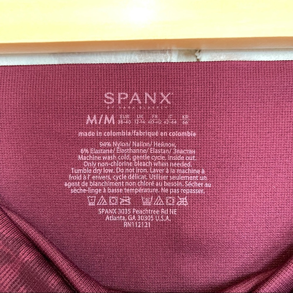 Spanx lamn cropped garnet rose leggings NWT - Picture 6 of 7